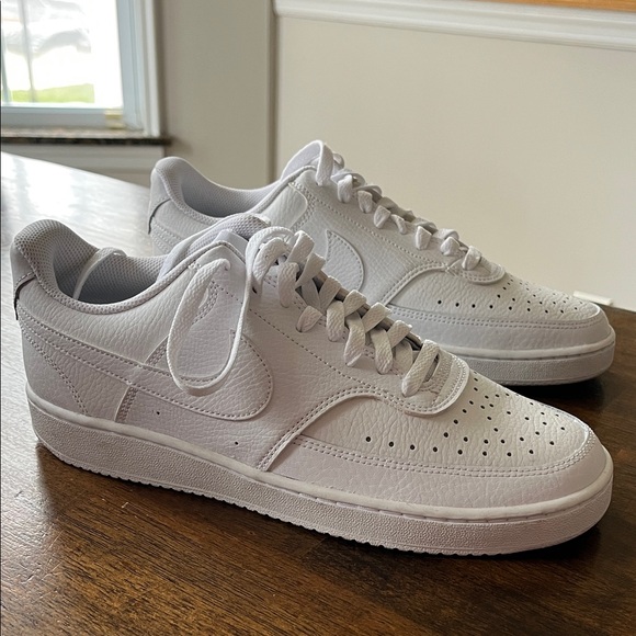 Nike Shoes - Nike White Low-Top Leather Sneakers
New size 9.5 women’s